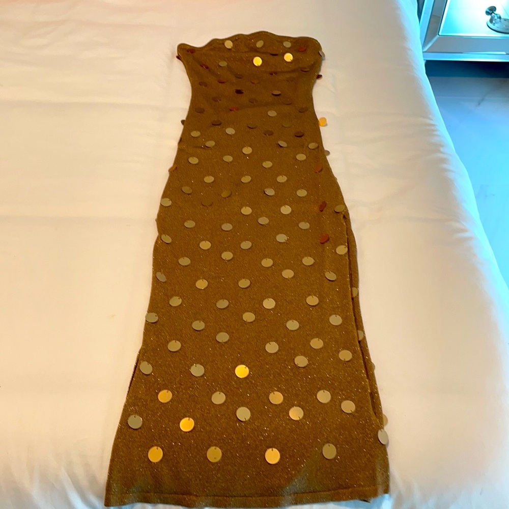 Gold dress